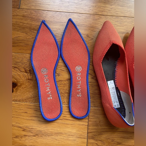 Rothy’s Women’s The Point Flats Persimmon Retired - Picture 2 of 6